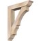 Ekena Millwork Balboa Traditional Smooth Bracket w/ Offset Brace, Douglas Fir, 7 1/2"W x 36"D x 44"H BKT0806X36X44BOA01SDF - alternate 1